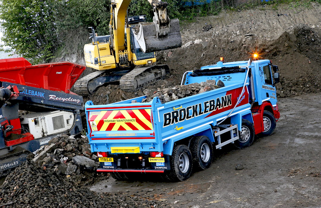 8 Wheeler Tipper Wagons Haulage of Materials